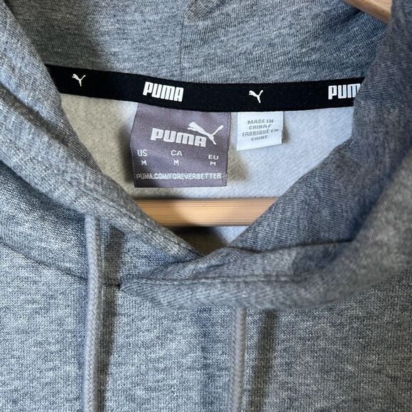 Puma Essentials Big Logo Men's Gray Hoodie Pullover Men Medium NWT - Picture 2 of 6